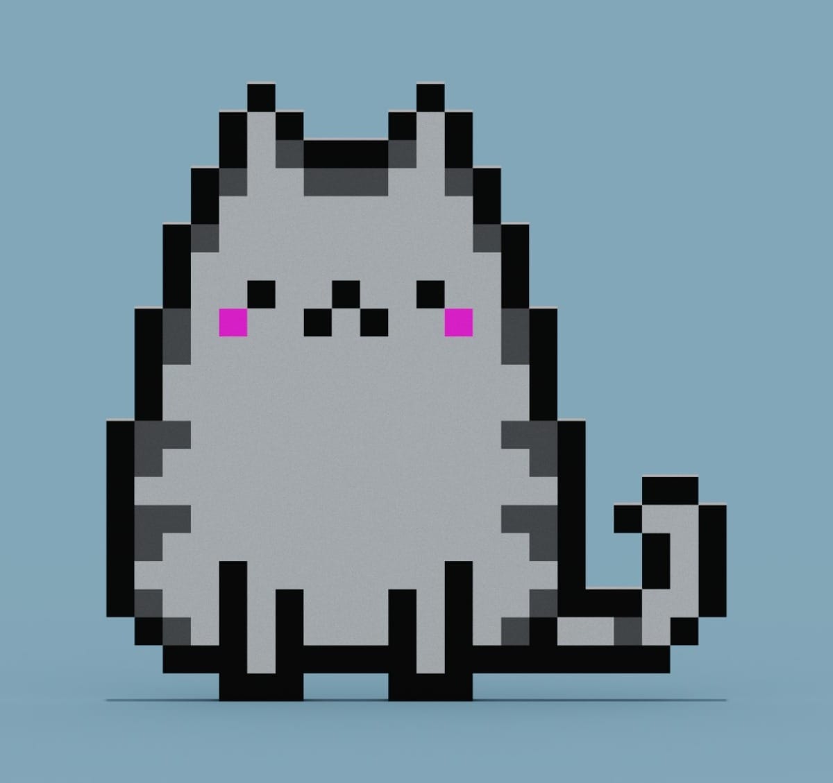 10عکس ترند و باکیفیت از پیکسل کت Pixel Cat برای چاپ روی انواع پرده