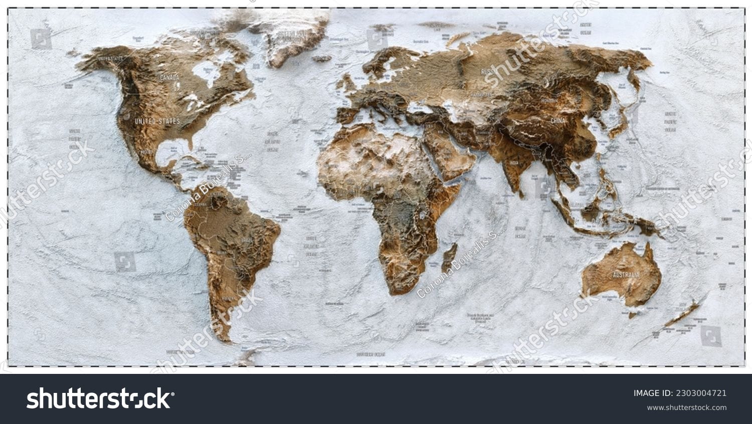 نقشه دنیا World Map - کد 2303004721