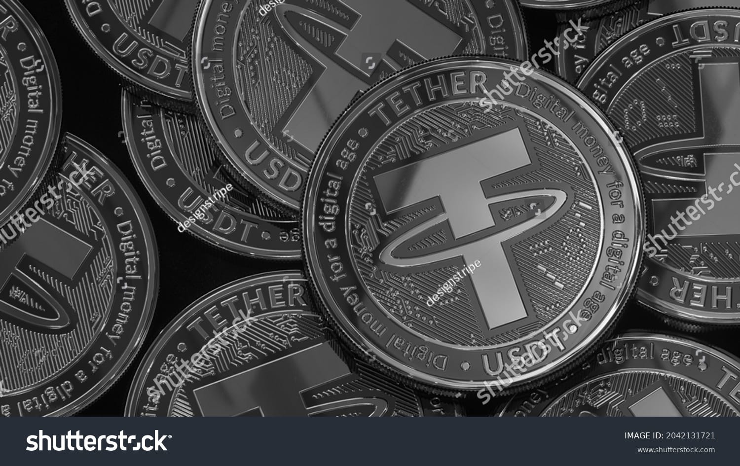 لوگو تتر Tether - کد 2042131721