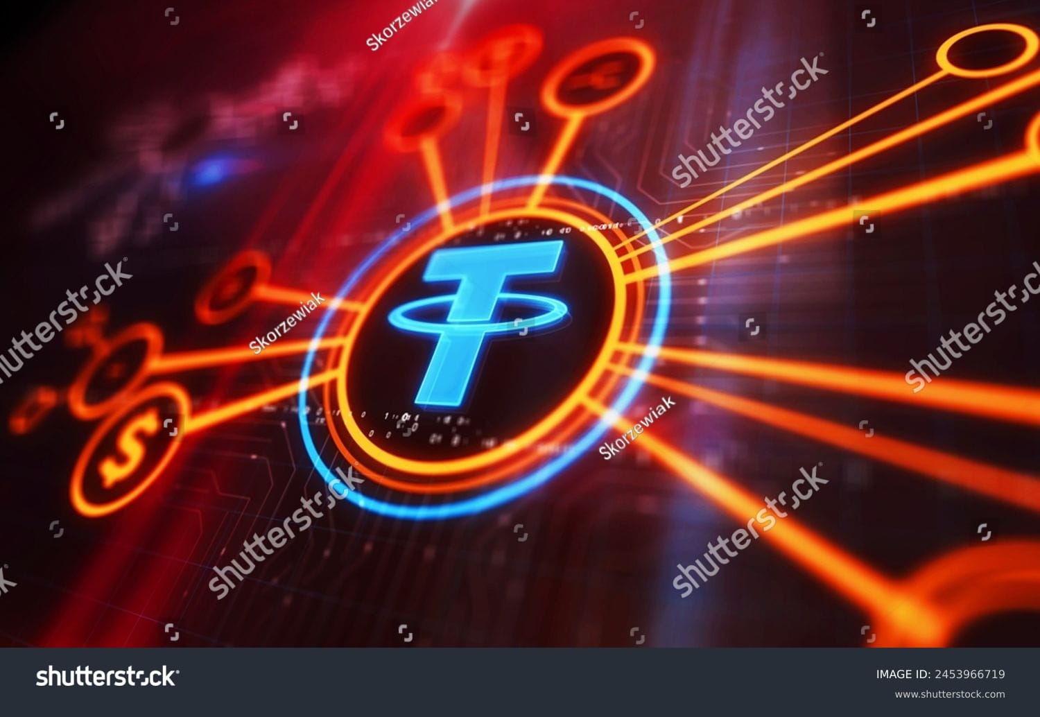 لوگو تتر Tether - کد 2453966719