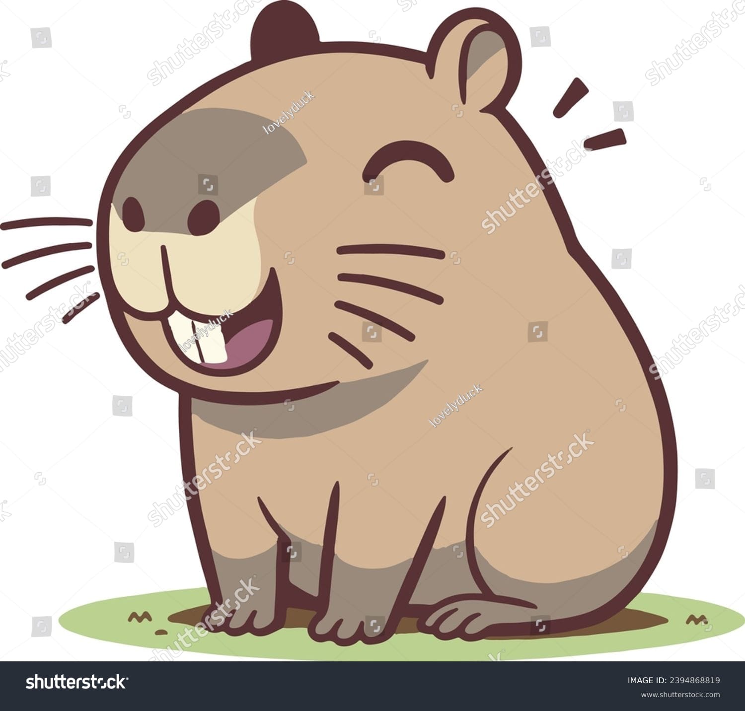کارتون کپی بارا Capybara Cartoon - کد 2394868819