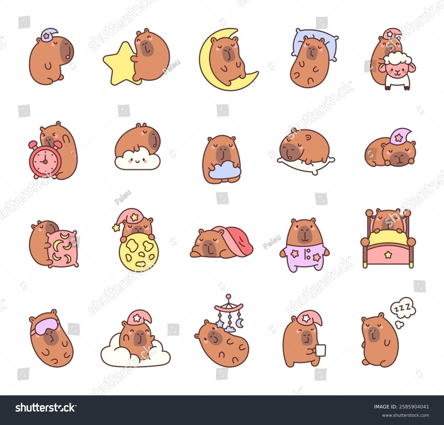 کارتون کپی بارا Capybara Cartoon - کد 2585904041
