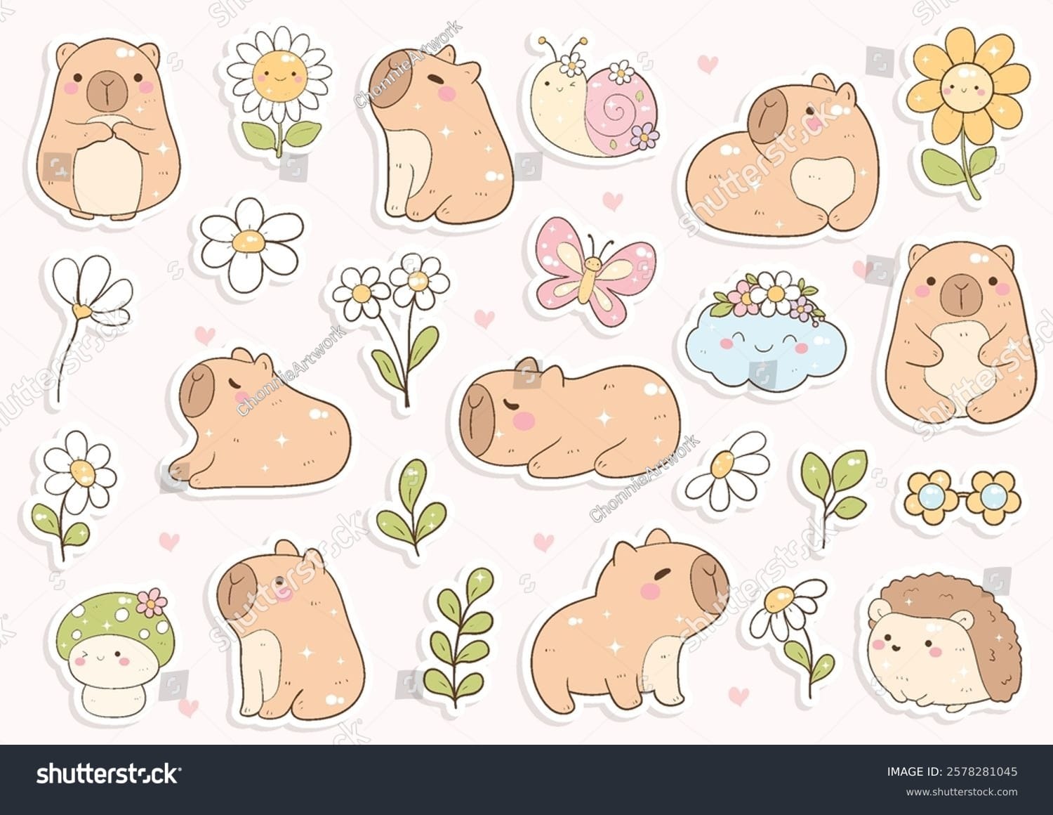 کارتون کپی بارا Capybara Cartoon - کد 2578281045