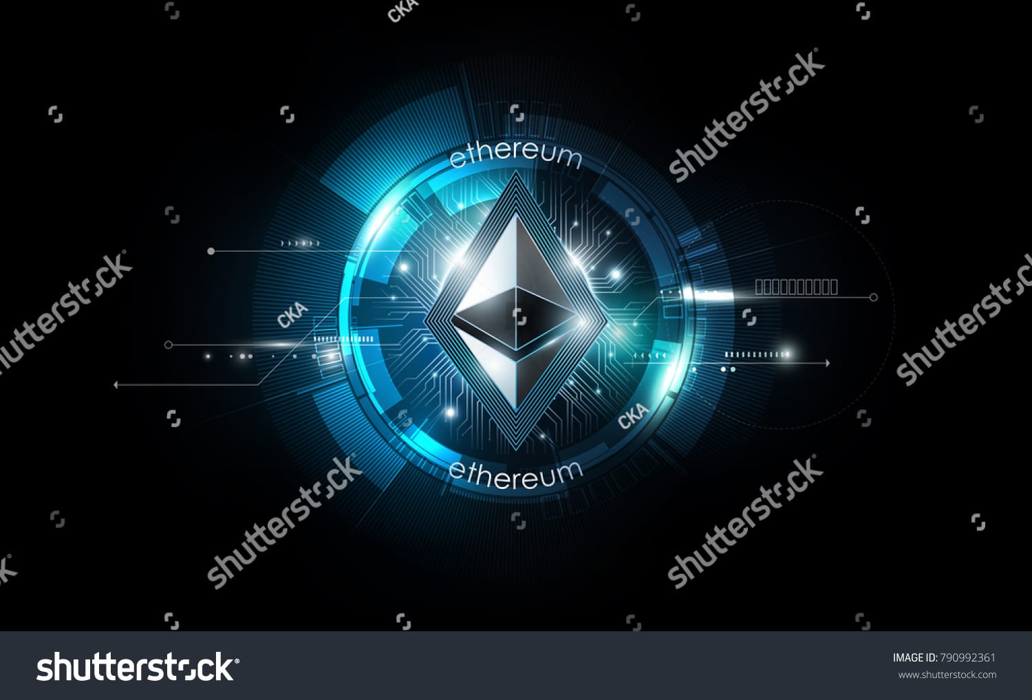 نماد اتریوم Ethereum - کد 790992361