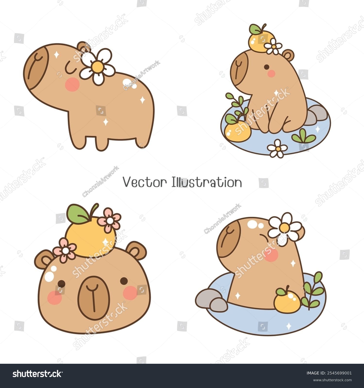 کارتون کپی بارا Capybara Cartoon - کد 254569001