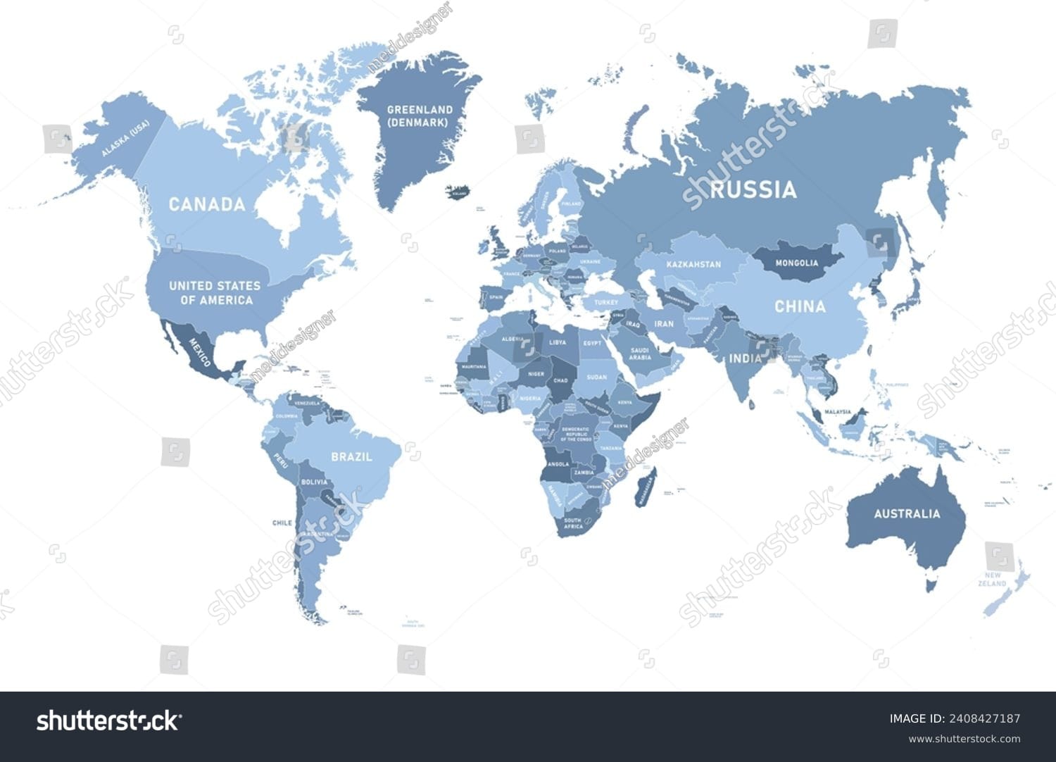 نقشه دنیا World Map - کد 2408427187