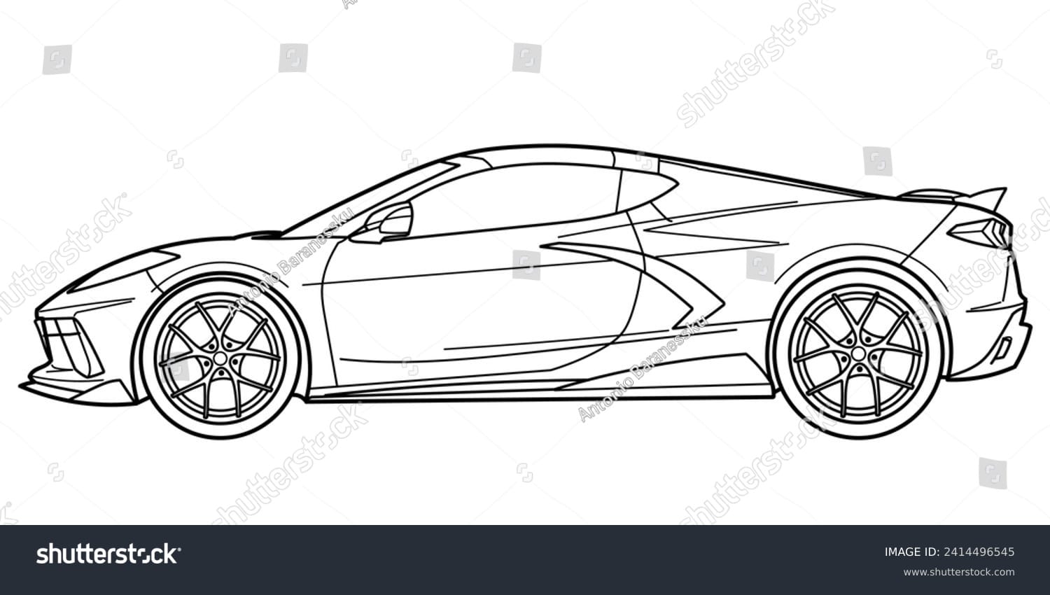 شورولت کوروت Chevrolet Corvette - کد 2414496545
