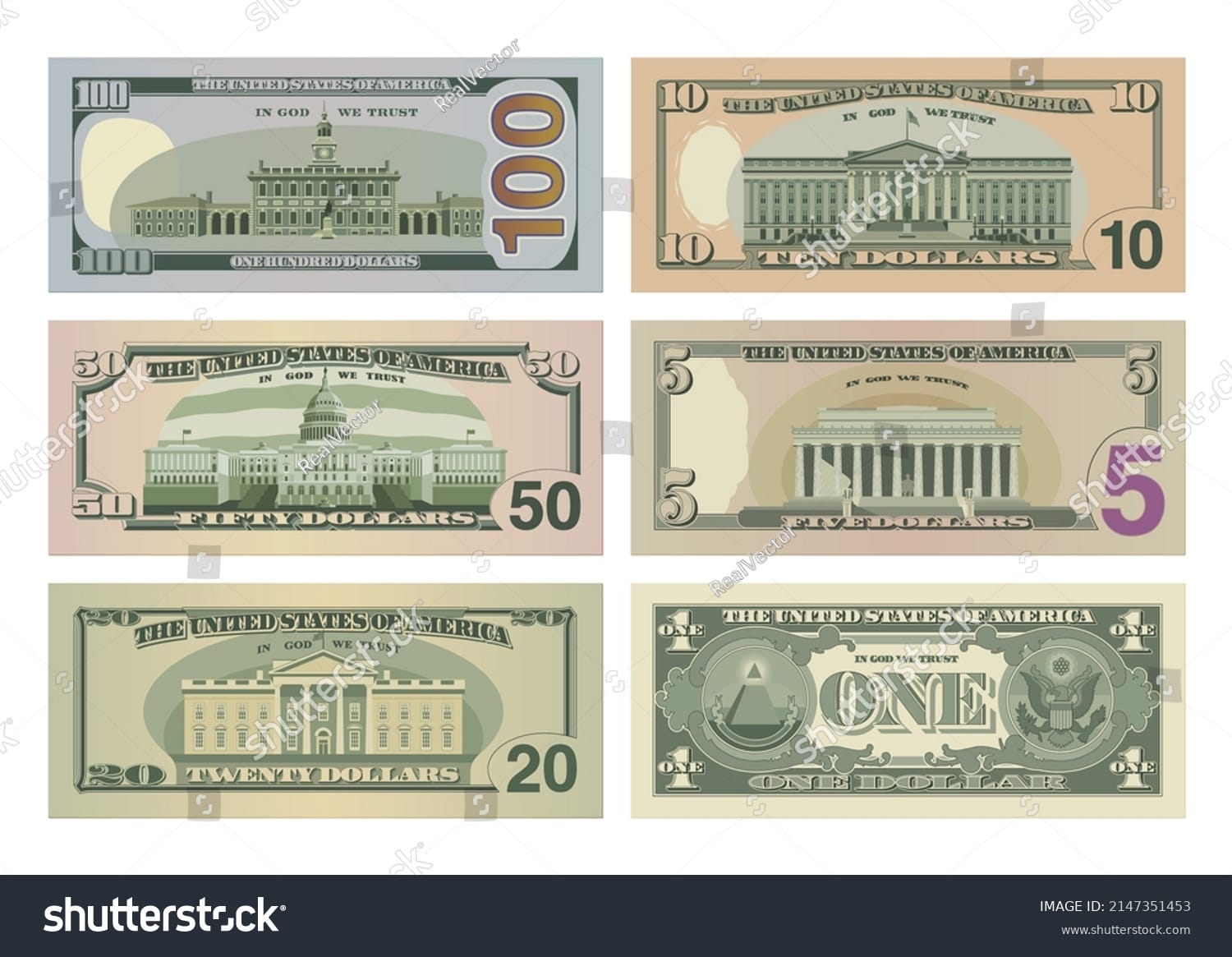 دلار امریکا US Dollar - کد 2147351453