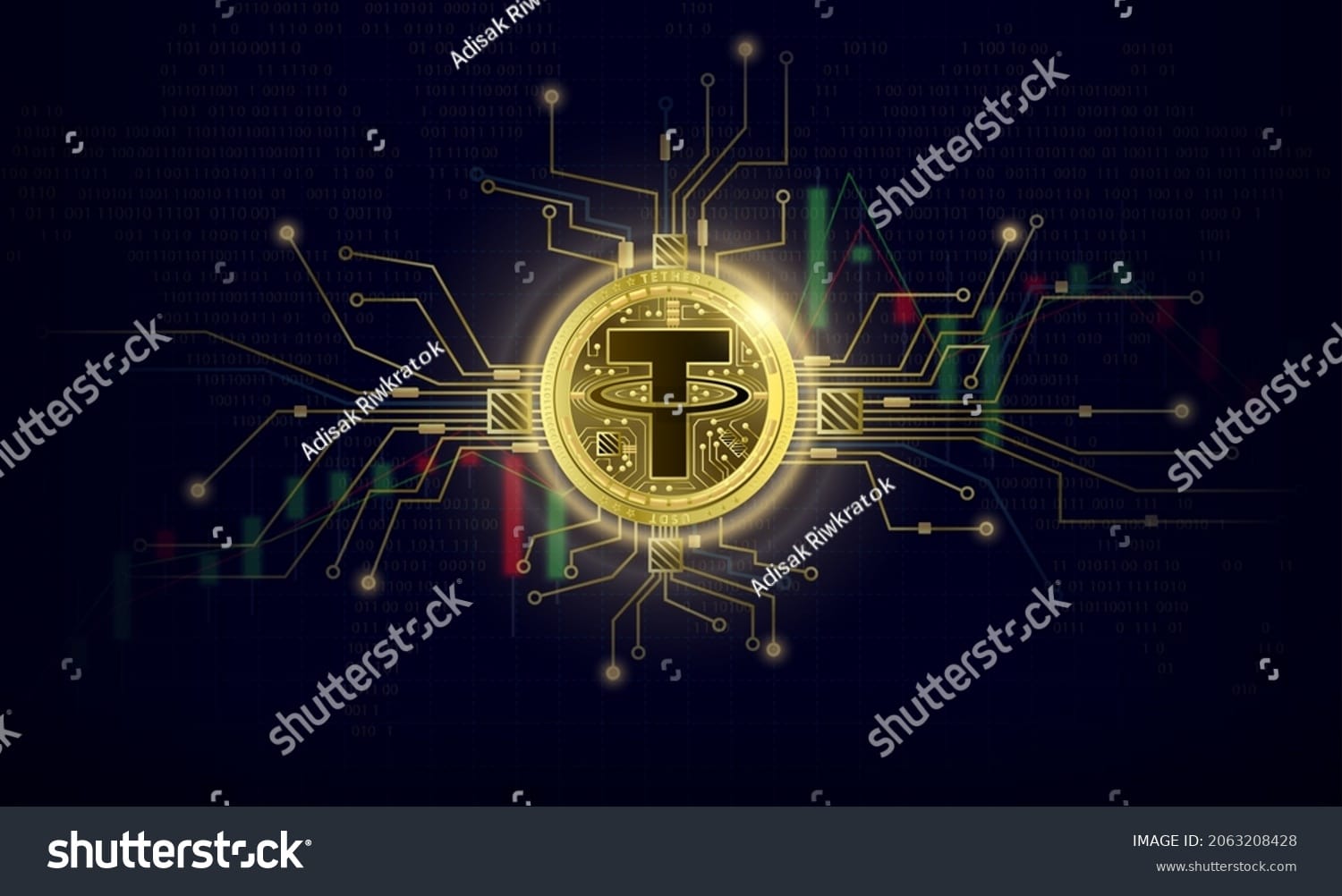 لوگو تتر Tether - کد 2063208428