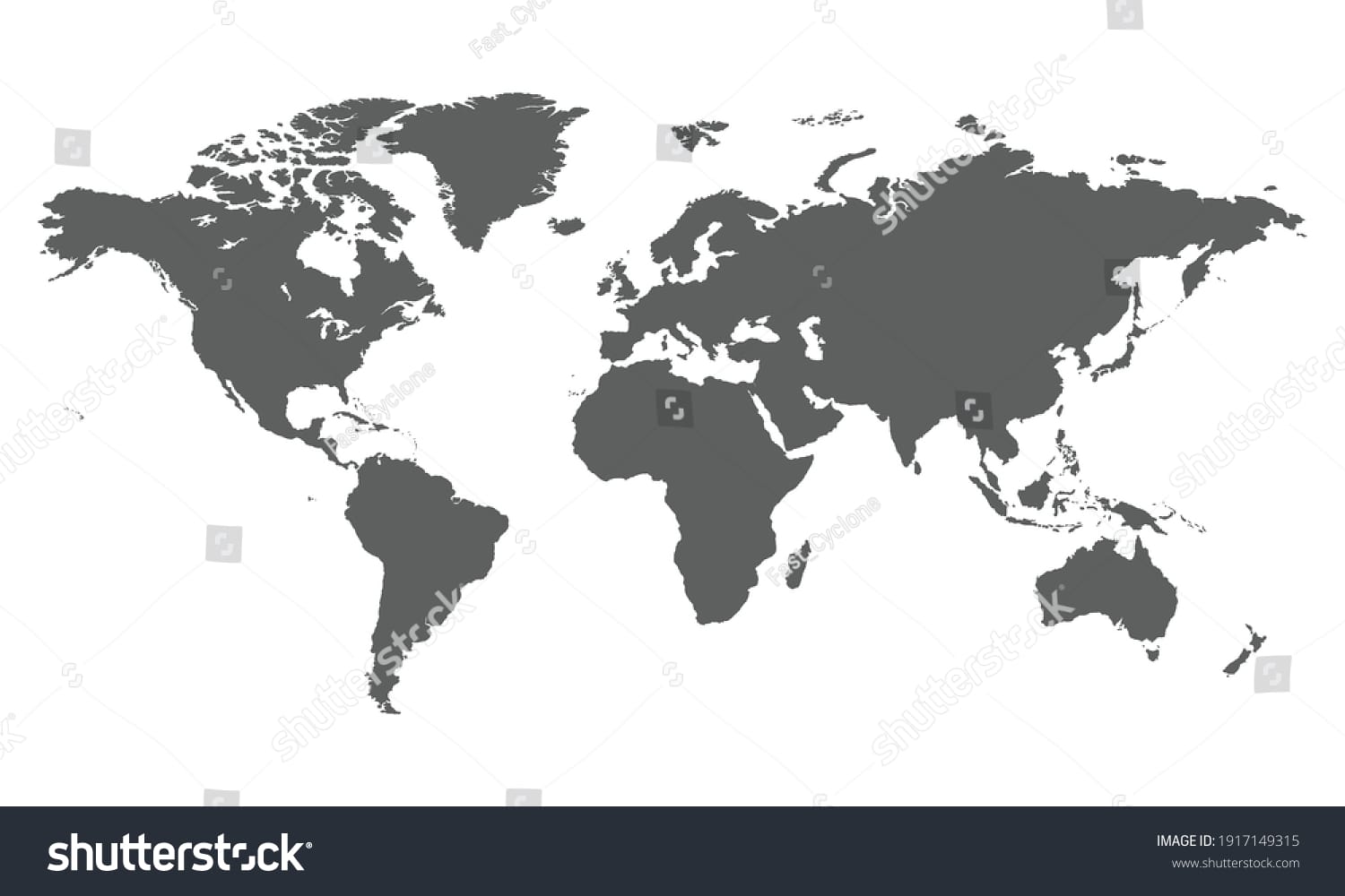 نقشه دنیا World Map - کد 1917149315
