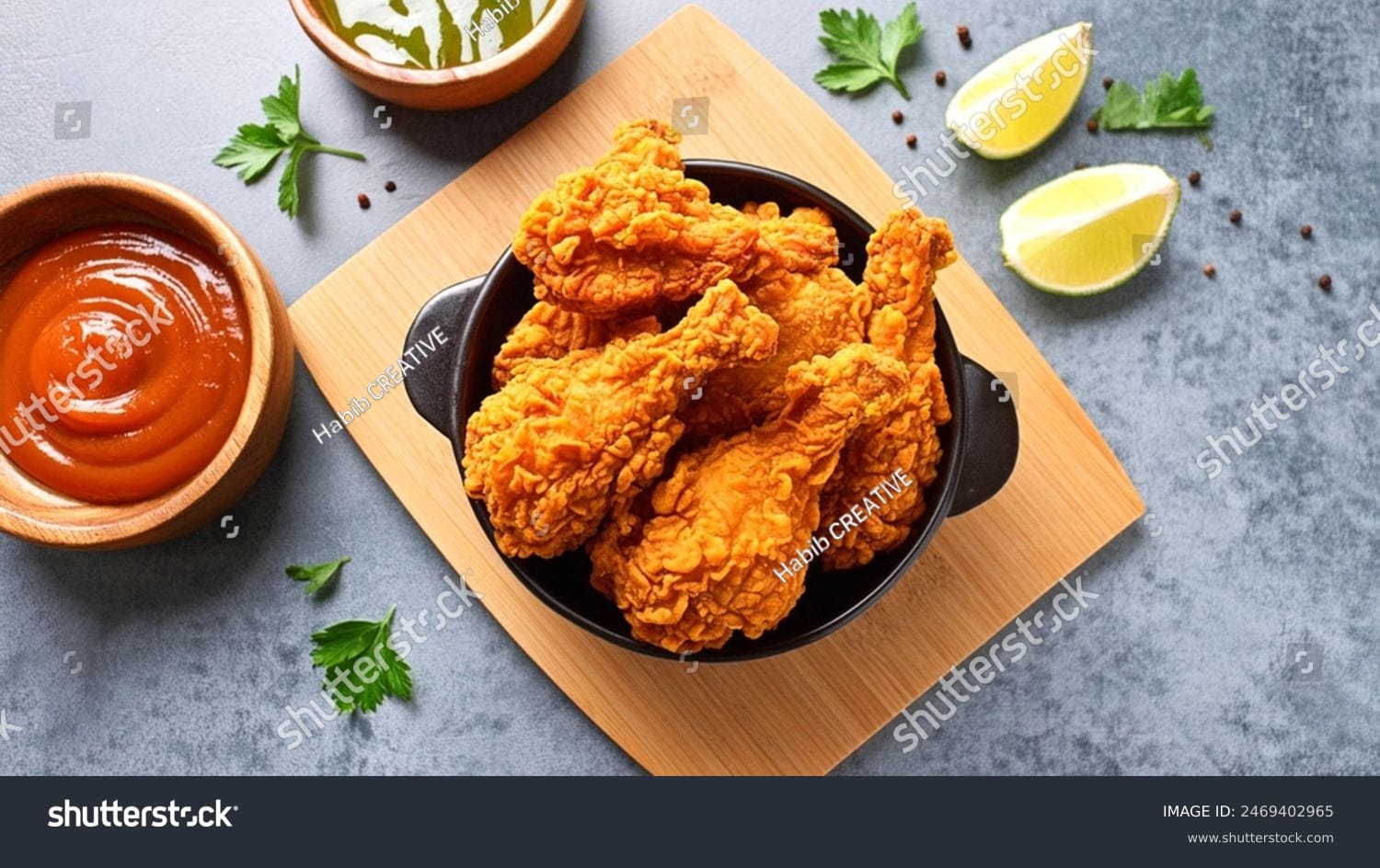 مرغ سوخاری Fried Chicken - کد 2469402965