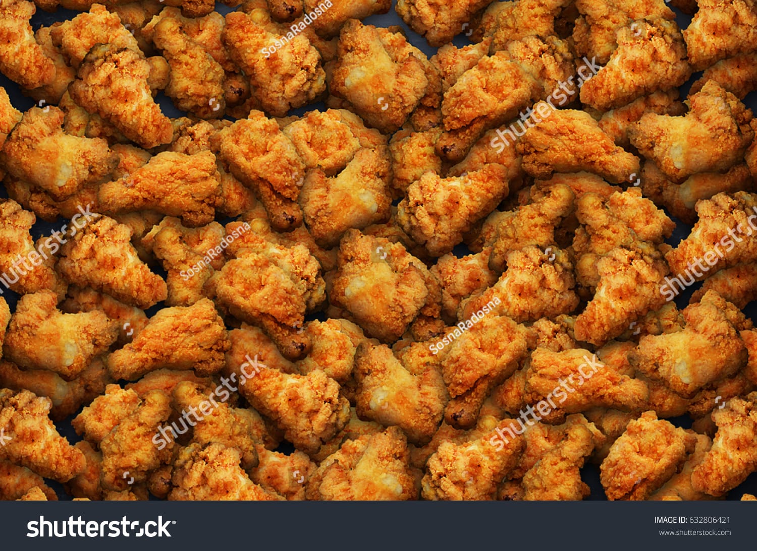 بال سوخاری Fried Chicken Wings - کد 632806421