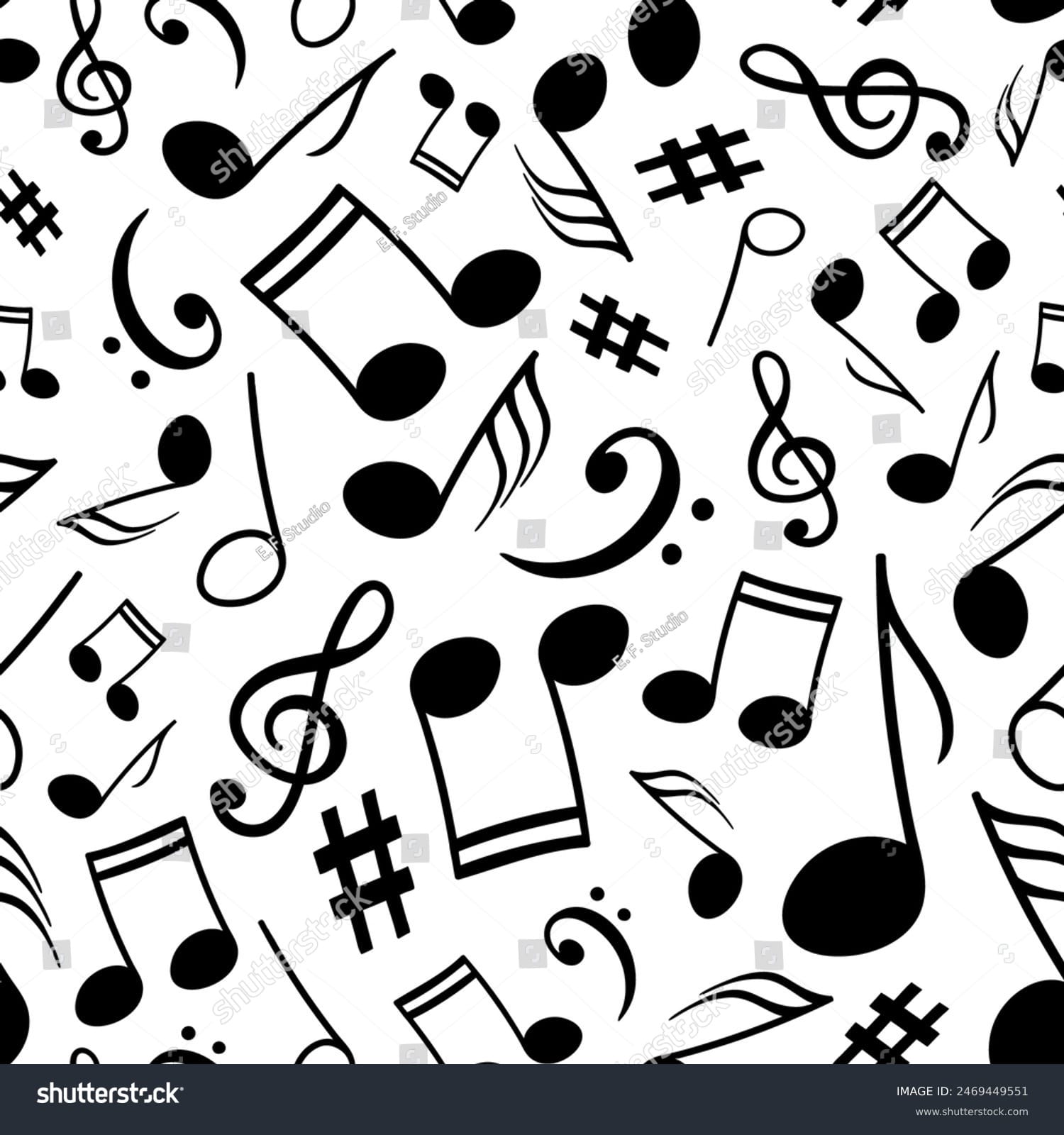 نت موسیقی Music Notes - کد 2469449551