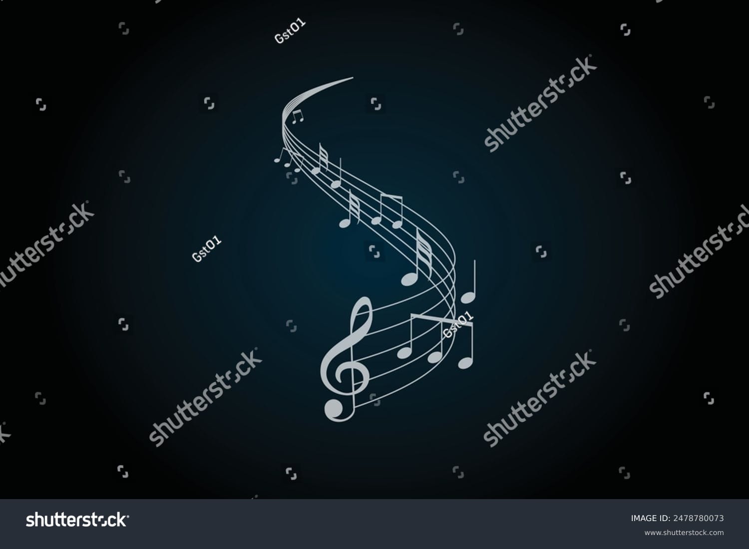 نت موسیقی Music Notes - کد 2478780073